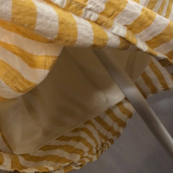 Cad mustard yellow striped sleeveless dress - Picture 6 of 8